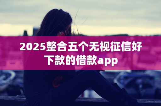 2025整合五个无视征信好下款的借款app