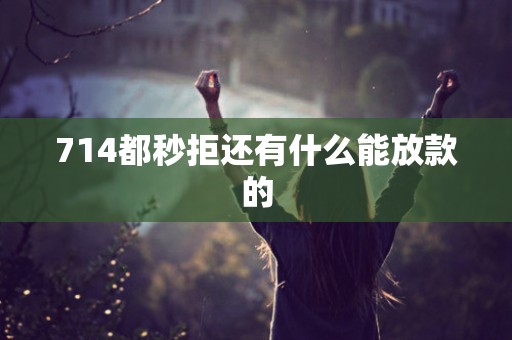 714都秒拒还有什么能放款的