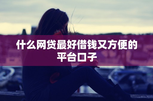 什么网贷最好借钱又方便的平台口子