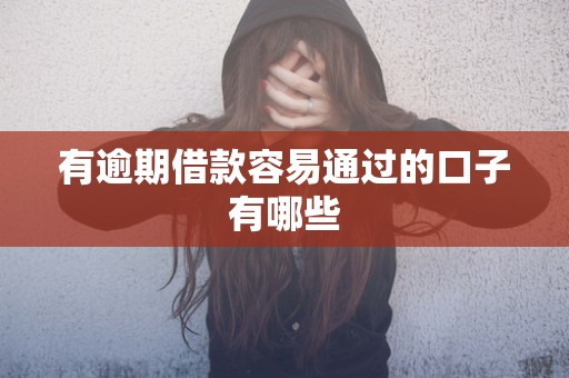 有逾期借款容易通过的口子有哪些