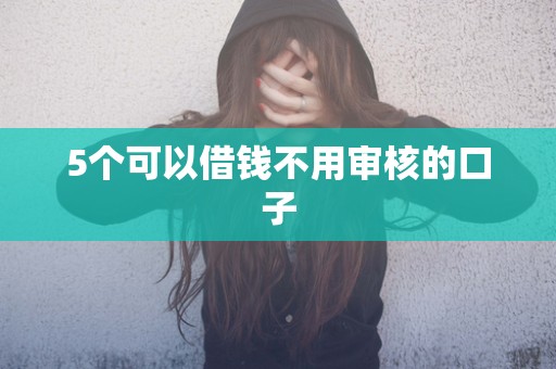 5个可以借钱不用审核的口子 5个可以借钱不用审核的口子