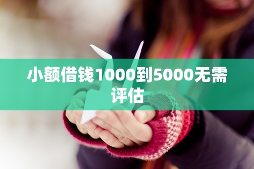 小额借钱1000到5000无需评估