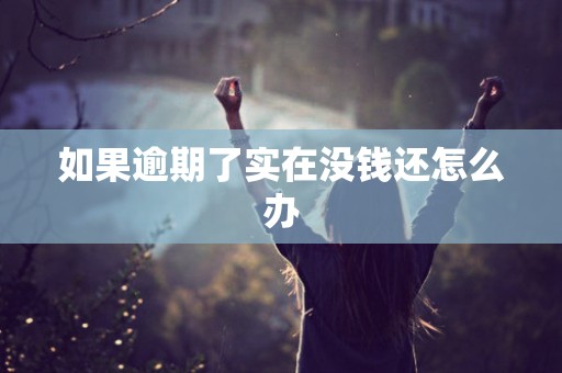 如果逾期了实在没钱还怎么办