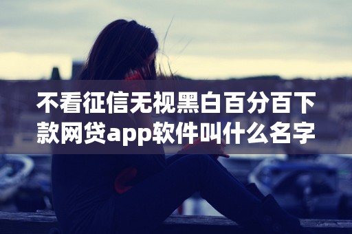 不看征信无视黑白百分百下款网贷app软件叫什么名字 不看征信无视黑白百分百下款网贷app软件叫什么名字