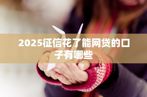 2025征信花了能网贷的口子有哪些