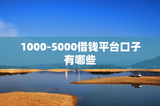 1000-5000借钱平台口子有哪些