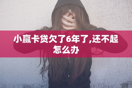 小赢卡贷欠了6年了,还不起怎么办