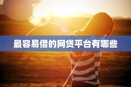 最容易借的网贷平台有哪些