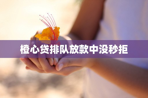 橙心贷排队放款中没秒拒