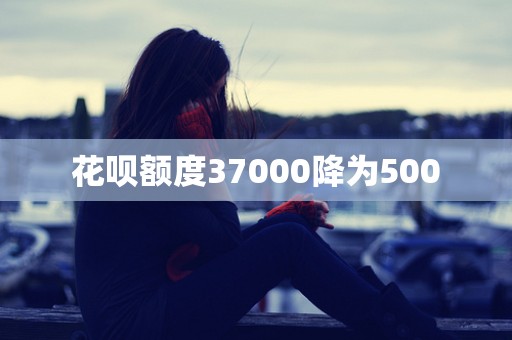 花呗额度37000降为500 花呗额度37000降为500