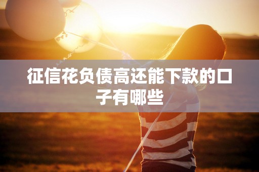 征信花负债高还能下款的口子有哪些 征信花负债高还能下款的口子有哪些