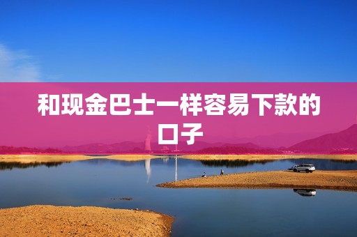 和现金巴士一样容易下款的口子